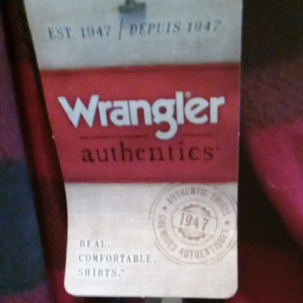 Wrangler Authentics Red and Black buffalo check flannel Shirt